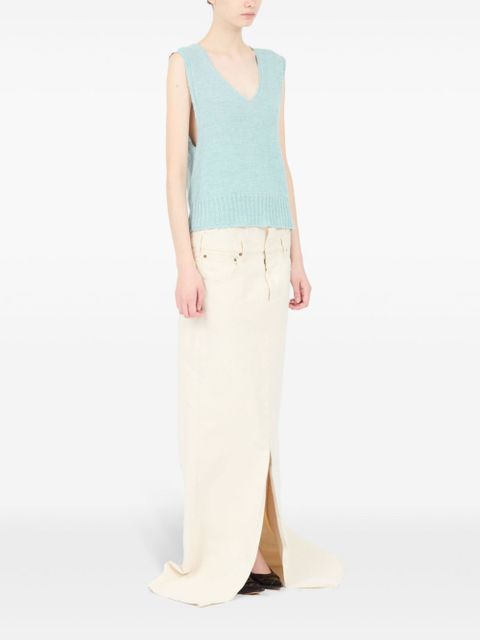 Maison Margiela Fussbett knitted top - Blue