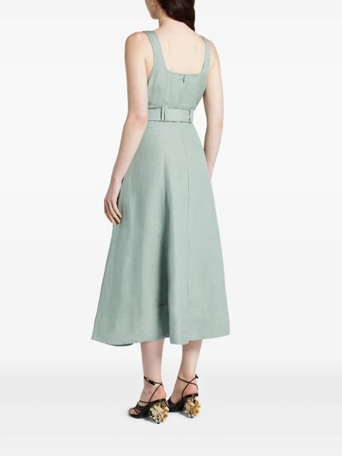 Aje belted midi dress - Green
