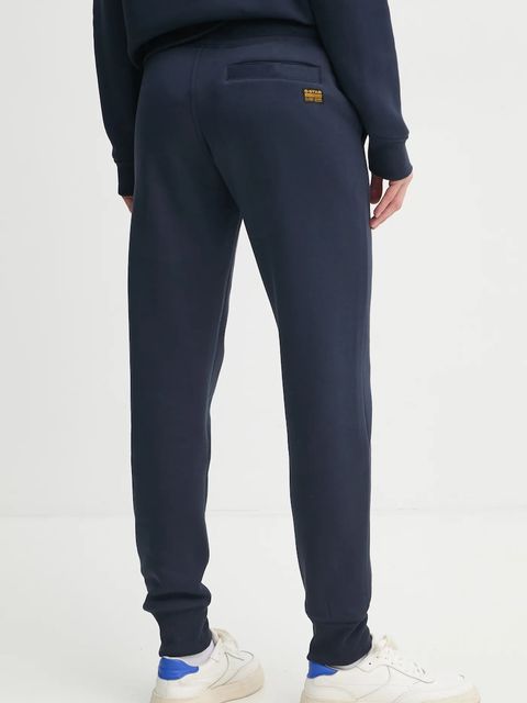 G-Star spodnie dresowe kolor granatowy gładkie