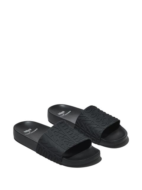 Marc Jacobs x Melissa logo-embossed slides - Black - zdjęcie produktu nr 2