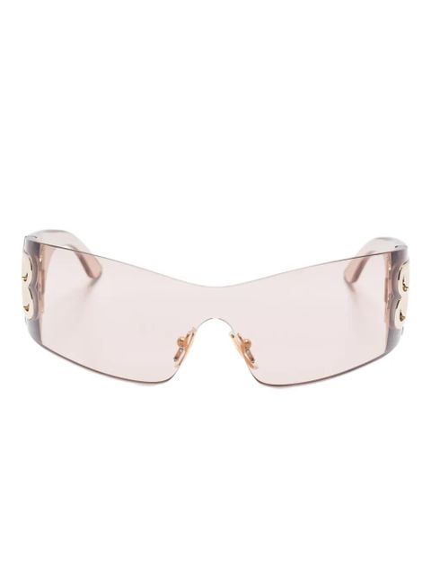 Balenciaga Eyewear logo sunglasses - Pink - zdjęcie produktu nr 1