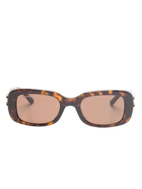 Balenciaga Eyewear rectangle-frame sunglasses - Brown - zdjęcie produktu nr 1