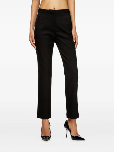 Diesel side-detail straight trousers - Black