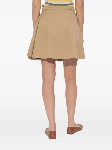 Marni pleated flared skirt - Neutrals
