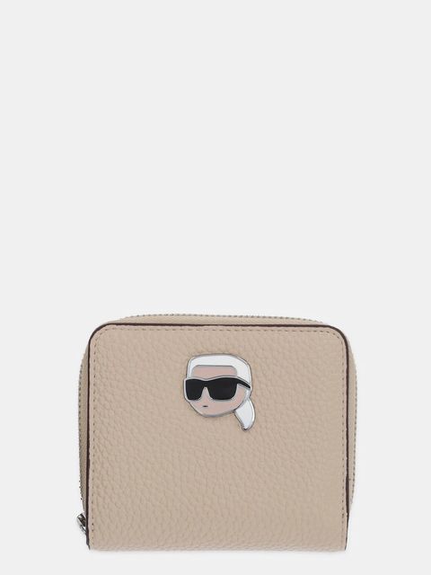 Karl Lagerfeld portfel IKON damski kolor beżowy A1W32126 - zdjęcie produktu nr 1