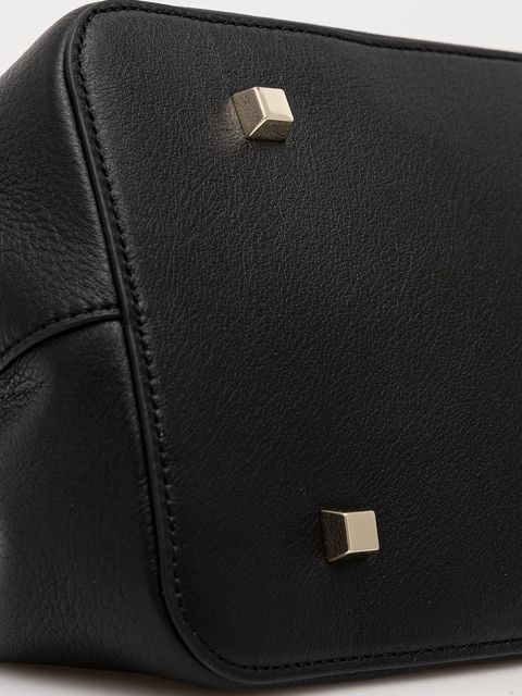 Patrizia Pepe torebka skórzana kolor czarny 8B0305 L162