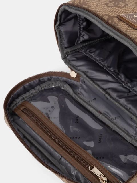 Guess kosmetyczka BERTA kolor brązowy TWO868 80390