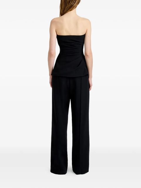 Proenza Schouler Damea draped strapless top - Black