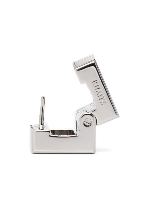 KHAITE Small Empire post-back earrings - Silver