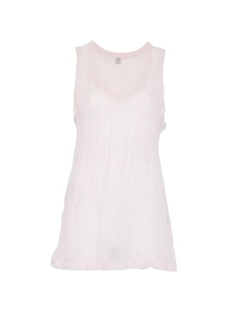 TOTEME crinkled gauze tank top - Pink - zdjęcie produktu nr 1