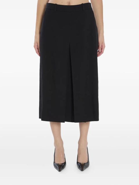 Saint Laurent pleated-detail wool trousers - Black - zdjęcie produktu nr 1