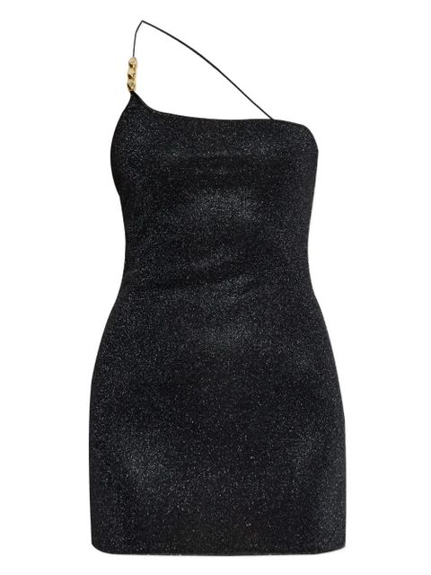 Oséree Lumière one-shoulder mini dress - Black - zdjęcie produktu nr 1