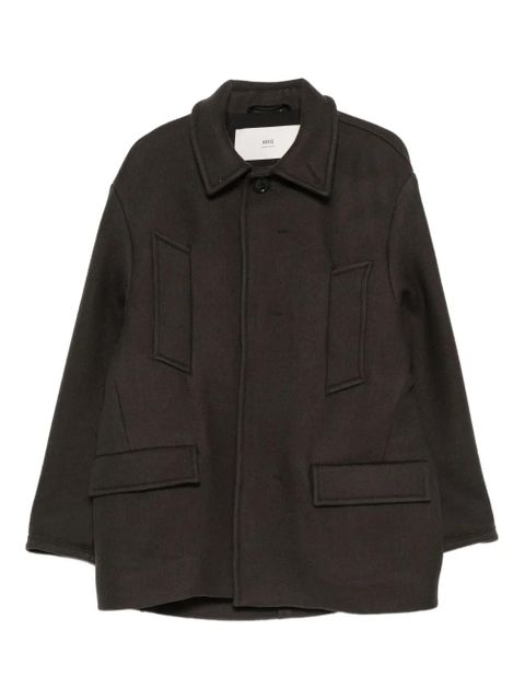 AMI Paris Caban pocket coat - Brown - zdjęcie produktu nr 1