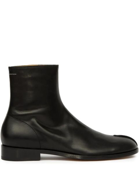 MM6 Maison Margiela leather ankle boots - Black - zdjęcie produktu nr 1