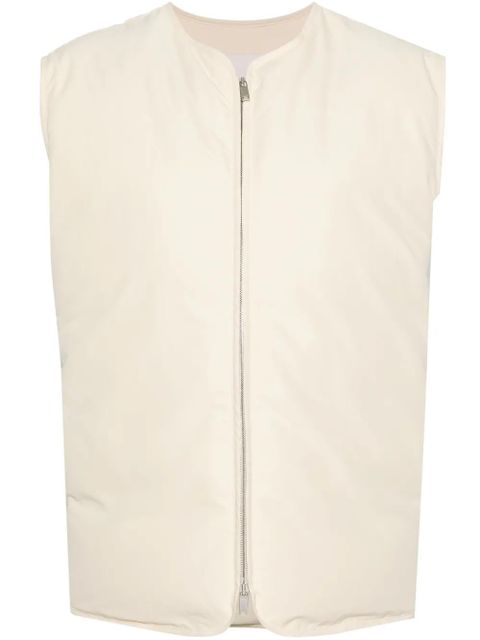 Jil Sander padded zip-up gilet - Neutrals - zdjęcie produktu nr 1