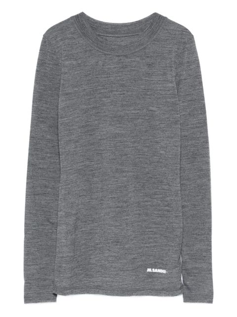 Jil Sander long-sleeve top - Grey - zdjęcie produktu nr 1