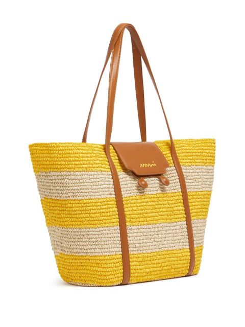 Marni medium Trunkaroo beach tote bag - Yellow