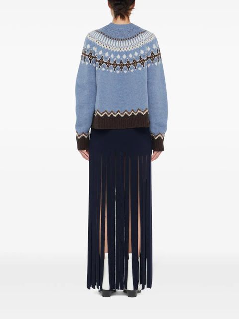 Alanui Sweet Winter virgin-wool jumper - Blue