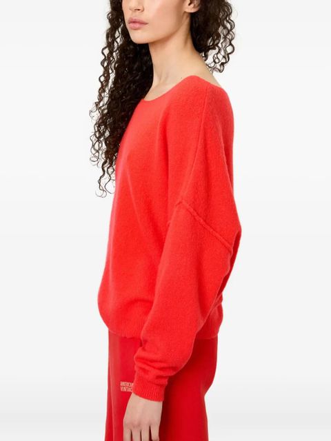 American Vintage Damsville boat neck sweater - Red