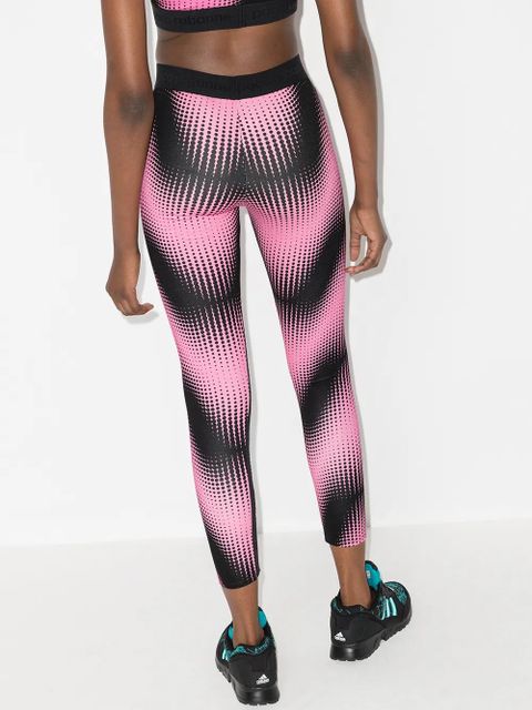 Rabanne abstract-print leggings - Pink