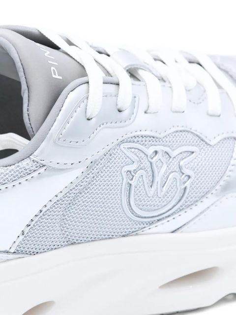 PINKO logo embossed snrakers - White