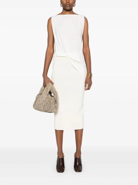 Max Mara Losanna midi skirt - White
