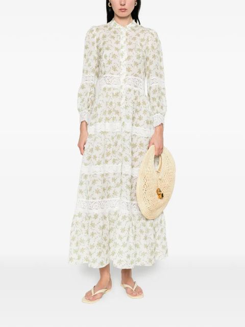 SANDRO Aurelia floral lace maxi dress - White - zdjęcie produktu nr 2