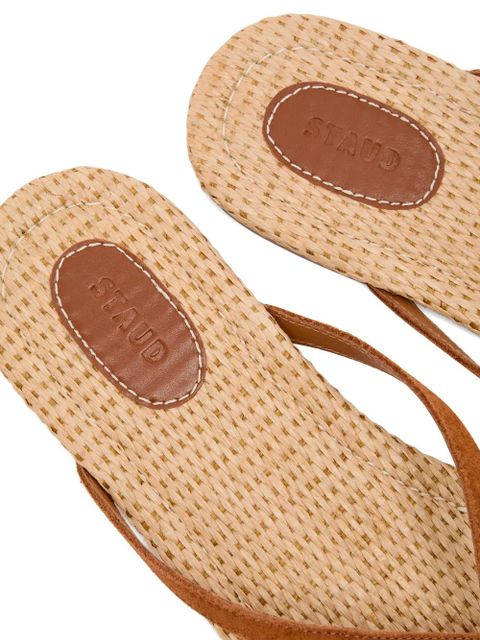 STAUD Freja thong-strap sandals - Brown