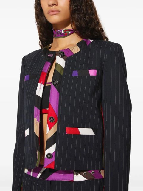PUCCI Iride-print jacket - Black