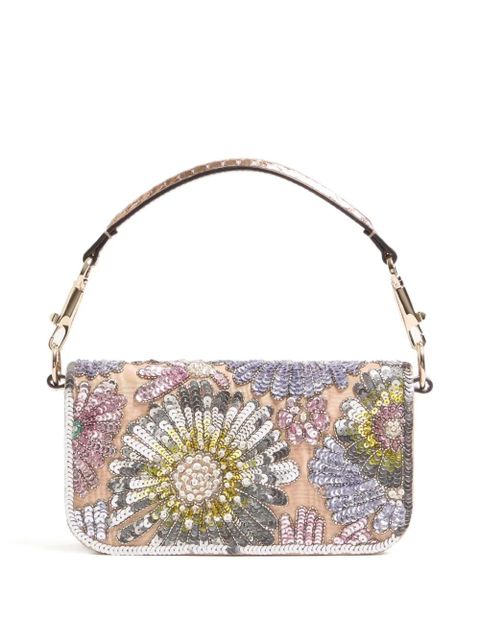 Valentino Garavani small Locò floral-embroidered tote bag - Neutrals - zdjęcie produktu nr 2