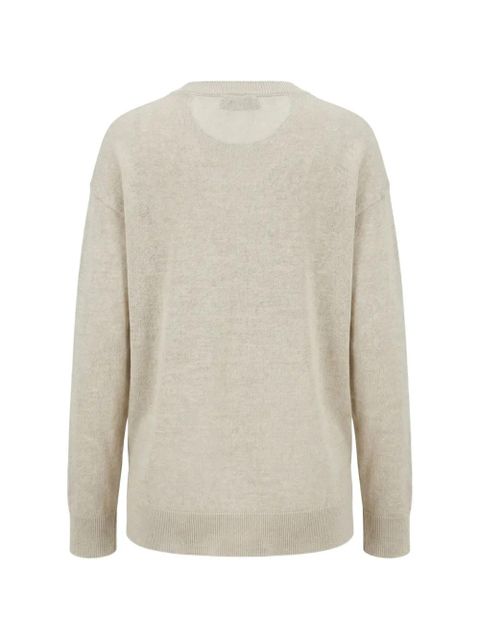 Max Mara side-slit sweater - Neutrals - zdjęcie produktu nr 2