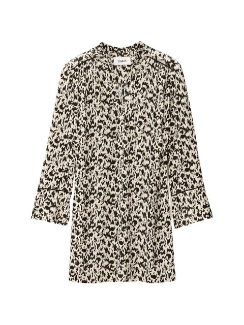 Ba&Sh Perla V-neck printed dress - Neutrals - zdjęcie produktu nr 1