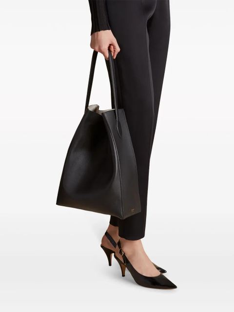 KHAITE The Frida leather tote bag - Black - zdjęcie produktu nr 2