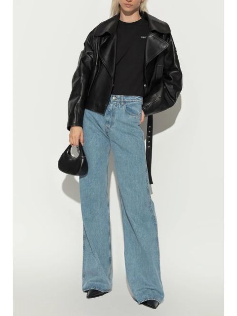 Coperni logo-print bodysuit - White