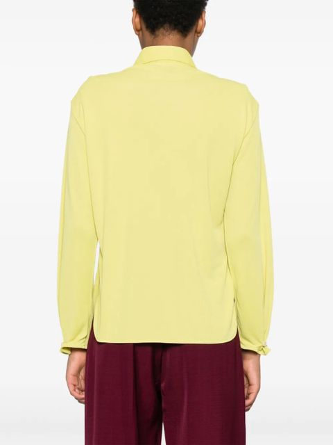 Victoria Beckham crepe shirt - Yellow - zdjęcie produktu nr 2