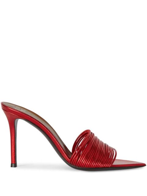 Giuseppe Zanotti 90mm Intriigo Clio sandals - Red - zdjęcie produktu nr 1