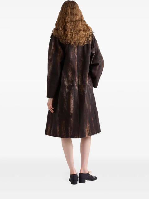 Prada single-breasted coat - Brown