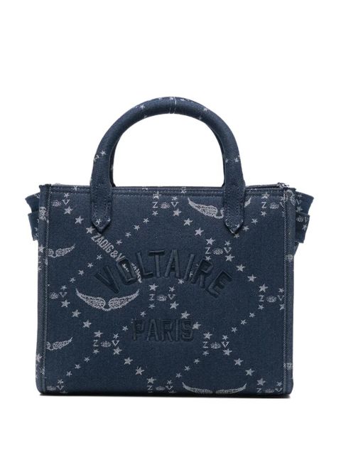 Zadig&Voltaire XS Angel star-print denim tote bag - Blue - zdjęcie produktu nr 1