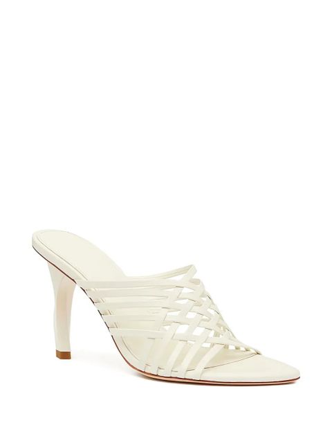 Aje 90mm Celyse woven heeled sandals - White - zdjęcie produktu nr 2