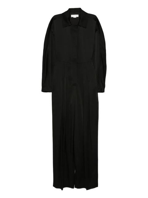 Victoria Beckham pleated cinched jumpsuit - Black - zdjęcie produktu nr 1