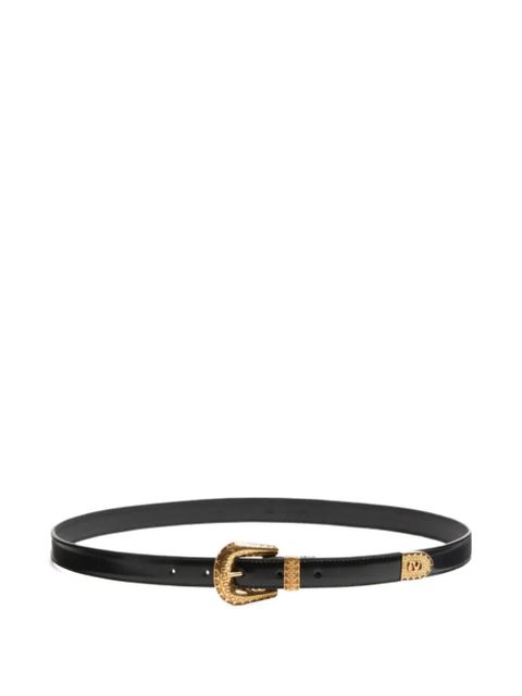 Valentino Garavani VLogo leather belt - Black