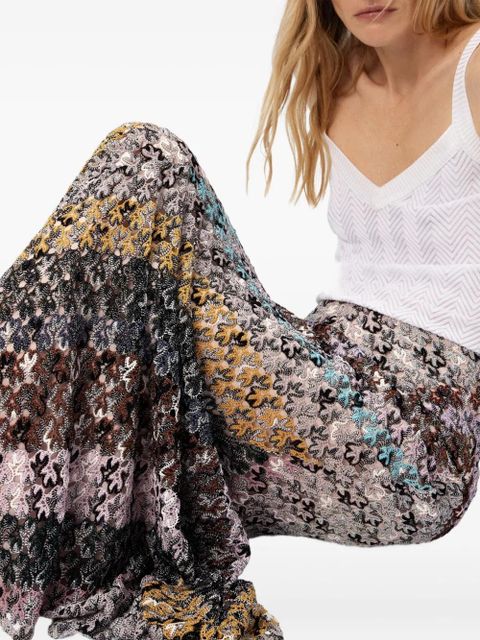 Missoni zigzag-lace maxi skirt - Black - zdjęcie produktu nr 2