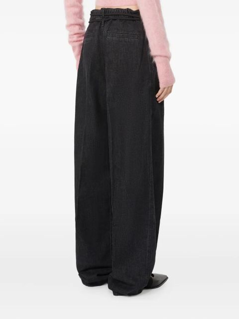 Sportmax Capsule drawstring jeans - Black