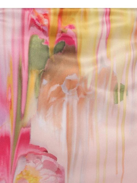 Blumarine satin-finish midi skirt - Pink