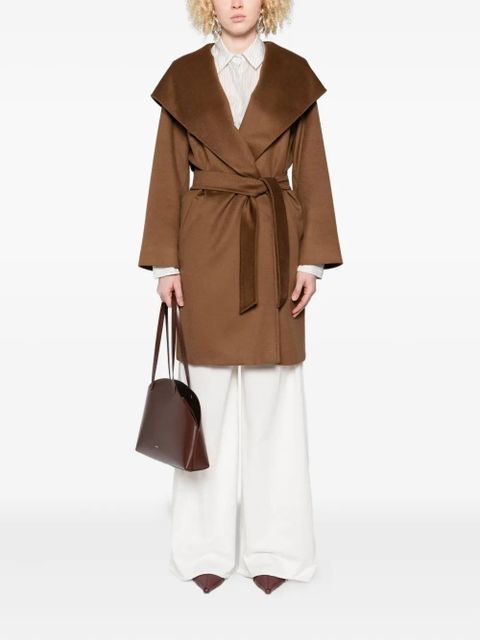 Max Mara hooded virgin-wool coat - Brown - zdjęcie produktu nr 2