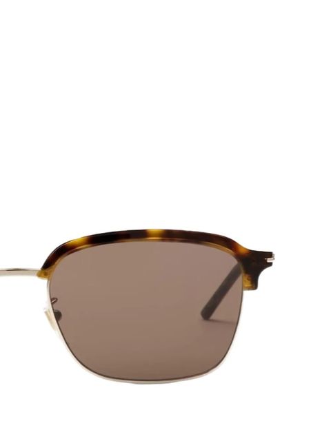 Gucci Eyewear tortoiseshell square-frame sunglasses - Brown - zdjęcie produktu nr 2