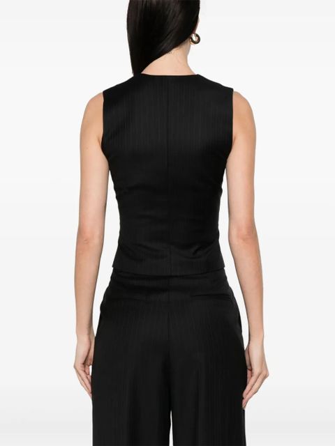 MANURÍ Poppy vest - Black