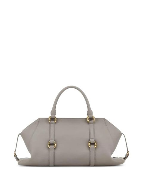 Alexander McQueen medium Farringdon leather tote bag - Grey - zdjęcie produktu nr 2