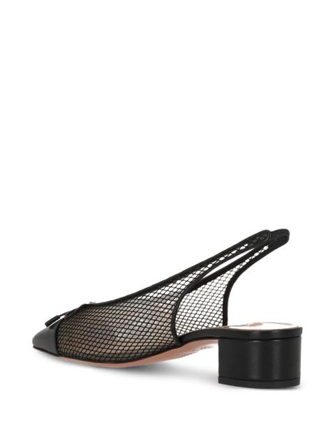 Aquazzura slingback heeled pumps - White