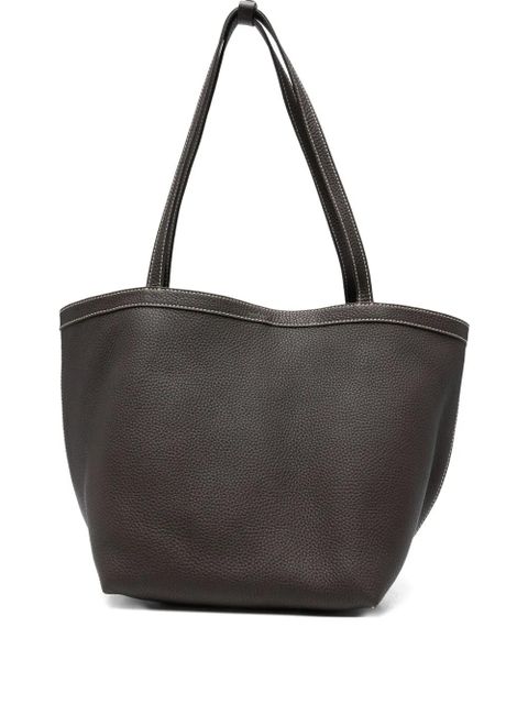 The Row contrast-stitching tote bag - Brown - zdjęcie produktu nr 1